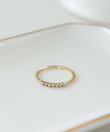 Three Four Time/Line Cubic Ring #13